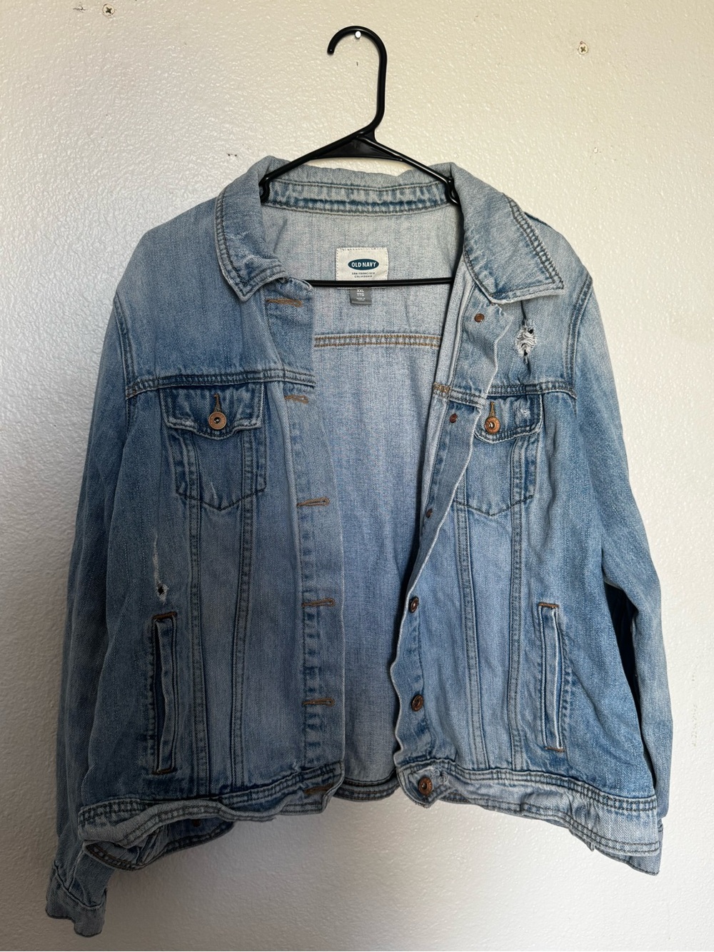 Old Navy Light Wash Blue Denim Trucker Jacket